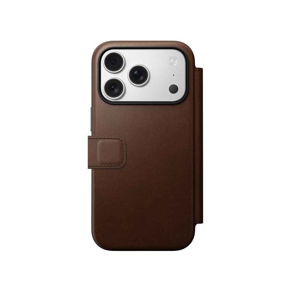 Nomad-Modern-Leather-Folio-MagSafe-kozene-pouzdro-iPhone-17-Pro-Brown