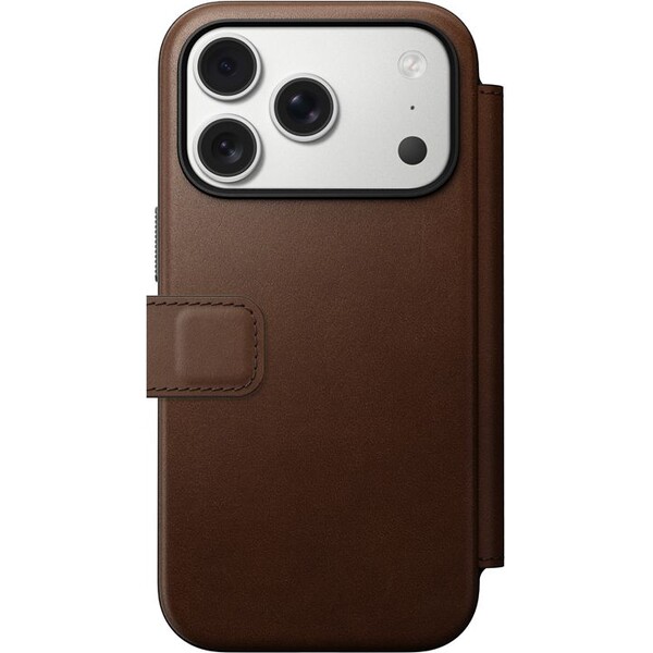 Nomad-Modern-Leather-Folio-MagSafe-kozene-pouzdro-iPhone-17-Pro-Brown