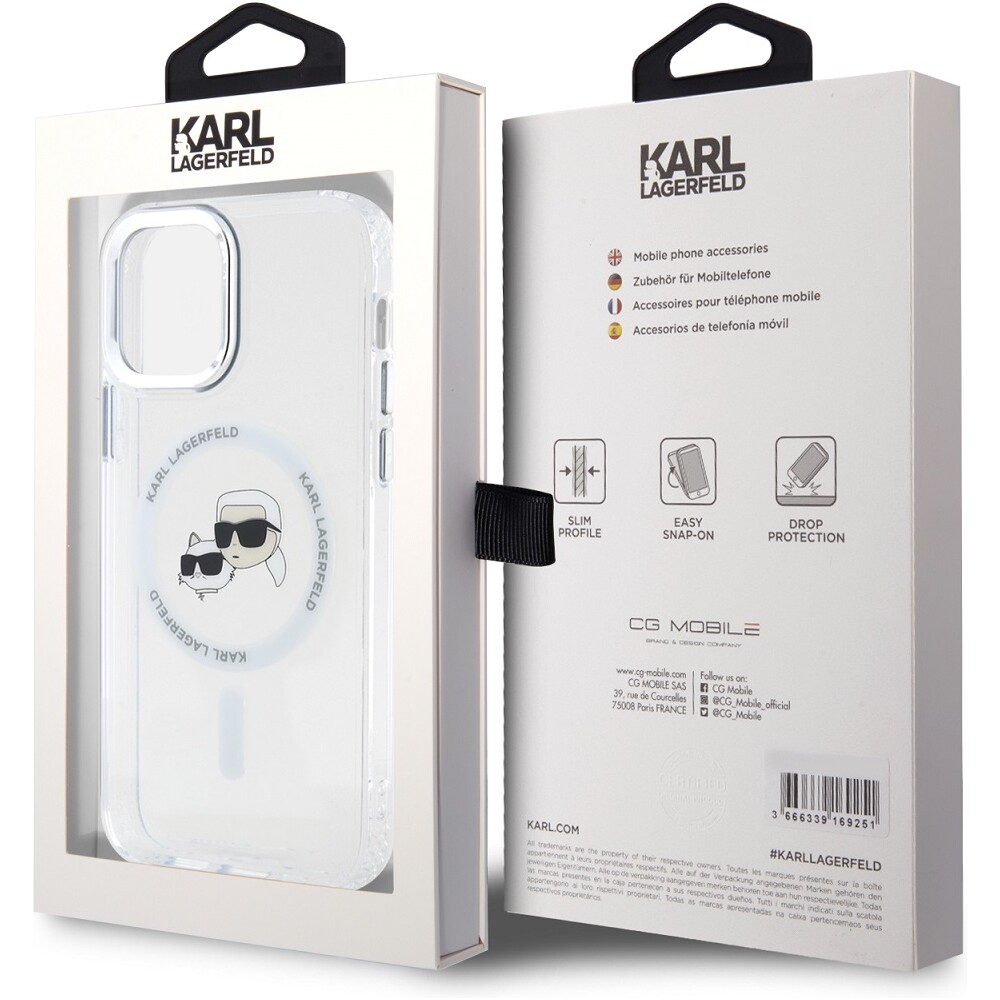 Karl-Lagerfeld-IML-K-CH-Heads-Metal-Frame-MagSafe-zadni-kryt-pro-iPhone-12-12-Pro-ciry