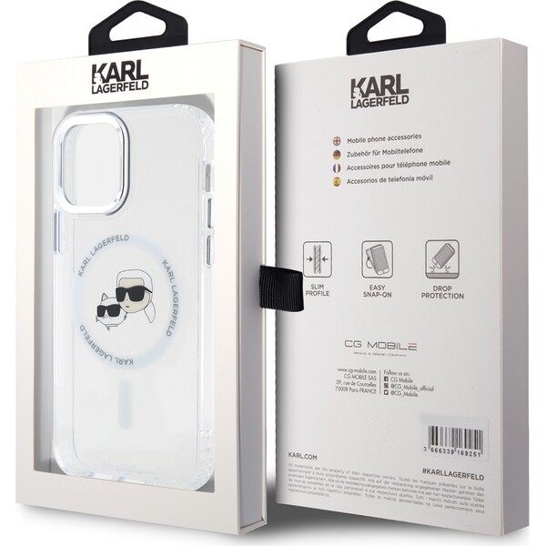 Karl-Lagerfeld-IML-K-CH-Heads-Metal-Frame-MagSafe-zadni-kryt-pro-iPhone-12-12-Pro-ciry