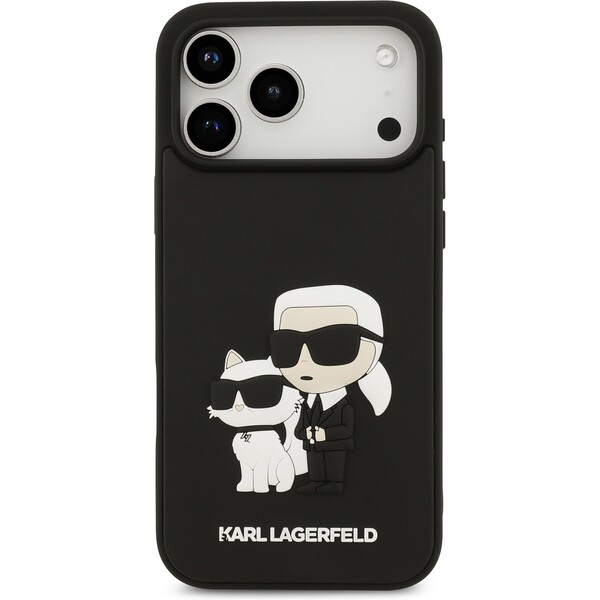 Karl-Lagerfeld-3D-Rubber-Karl-and-Choupette-kryt-iPhone-17-Pro-Max-cerny