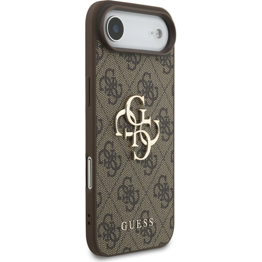 Guess-PU-4G-Metal-Logo-Strap-kryt-iPhone-Air-hnedy