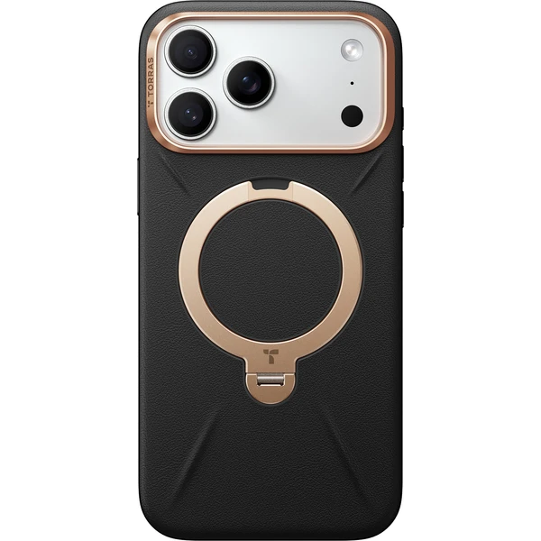 Torras-Ostand-Q3-VegSkin-MagSafe-kryt-iPhone-17-Pro-obsidian-black