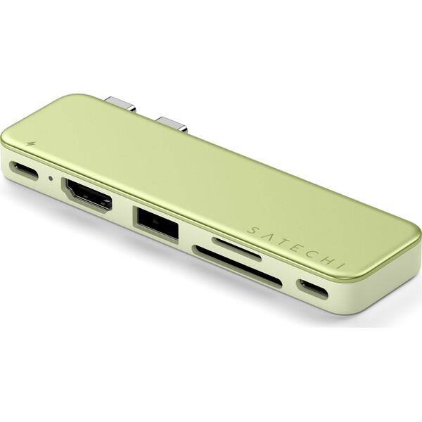 Satechi-USB-C-Snap-Hub-MacBook-Neo-citrusove-zluty