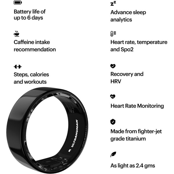 Ultrahuman-Ring-AIR-chytry-prsten-vel-10-Aster-Black
