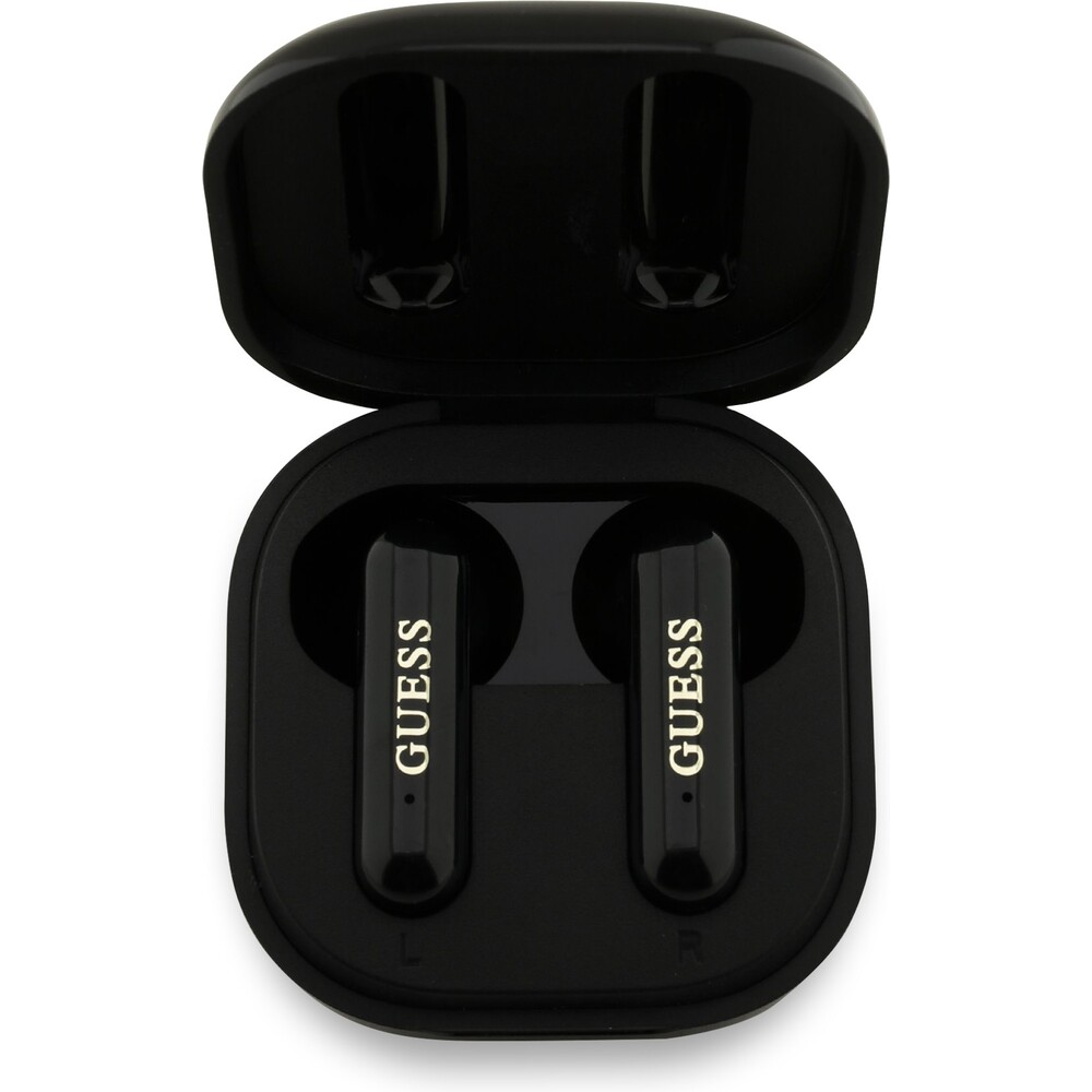 Guess-4G-Metal-Logo-TWS-Bezdratova-sluchatka-cerna