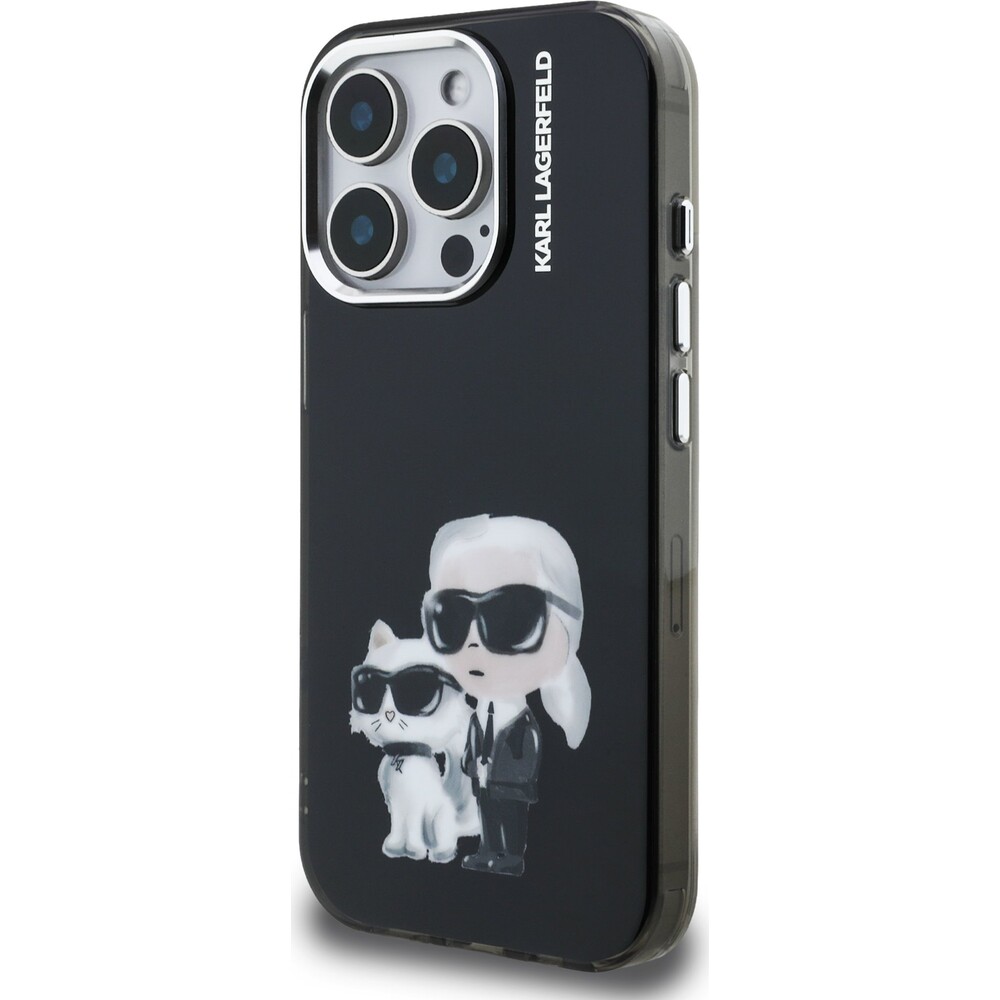 Karl-Lagerfeld-IML-Aquarelle-Karl-and-Choupette-kryt-iPhone-15-Pro-Max-cerny