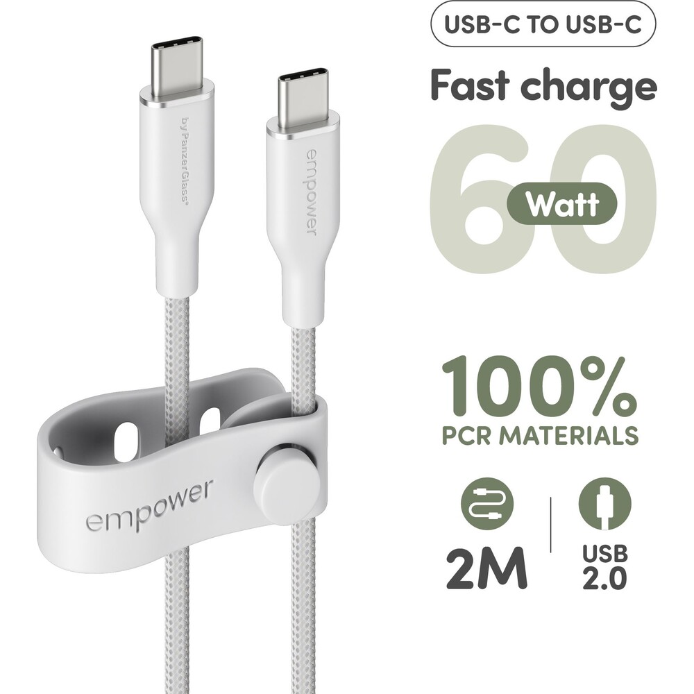 PanzerGlass-USB-C-USB-C-napajeci-kabel-60W-2m-bily