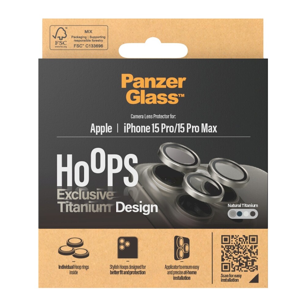 PanzerGlass-HoOps-ochranne-krouzky-Apple-iPhone-16-Pro-16-Pro-Max-15-Pro-15-Pro-Max-prirodni-titan