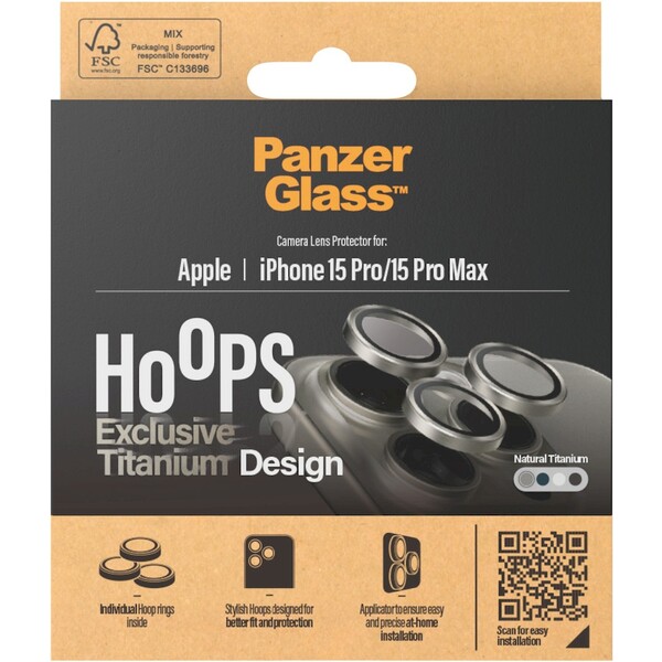 PanzerGlass-HoOps-ochranne-krouzky-Apple-iPhone-16-Pro-16-Pro-Max-15-Pro-15-Pro-Max-prirodni-titan
