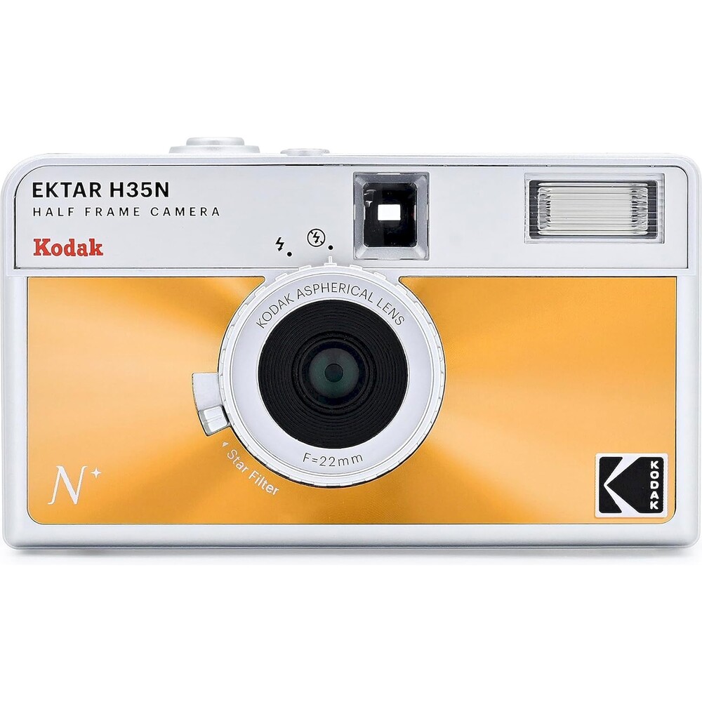 Kodak-EKTAR-H35N-Glazed-Analogovy-fotoaparat-oranzovy