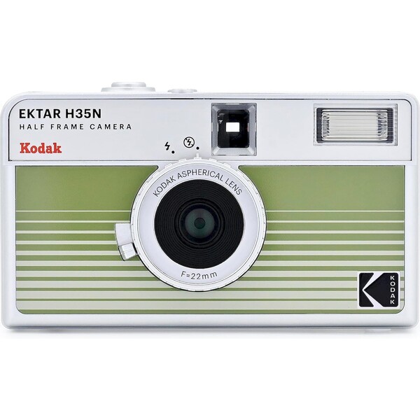 Kodak-EKTAR-H35N-Striped-Analogovy-fotoaparat-zeleny