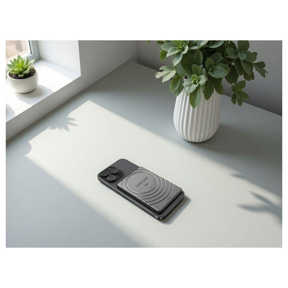 CubeNest-SQ1B3D-SlimDual-Qi2-MagSafe-powerbanka-5000-mAh-cerna