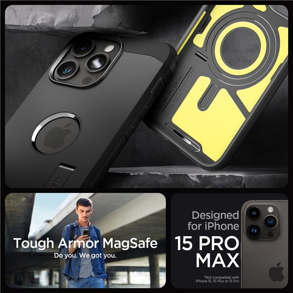 Spigen-Tough-Armor-MagFit-kryt-iPhone-15-Pro-Max-cerny