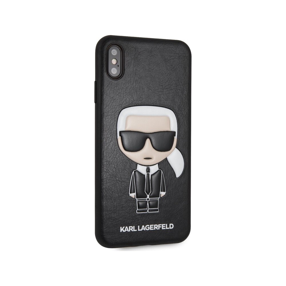 Karl-Lagerfeld-Ikonik-TPU-pouzdro-iPhone-XS-Max-cerne