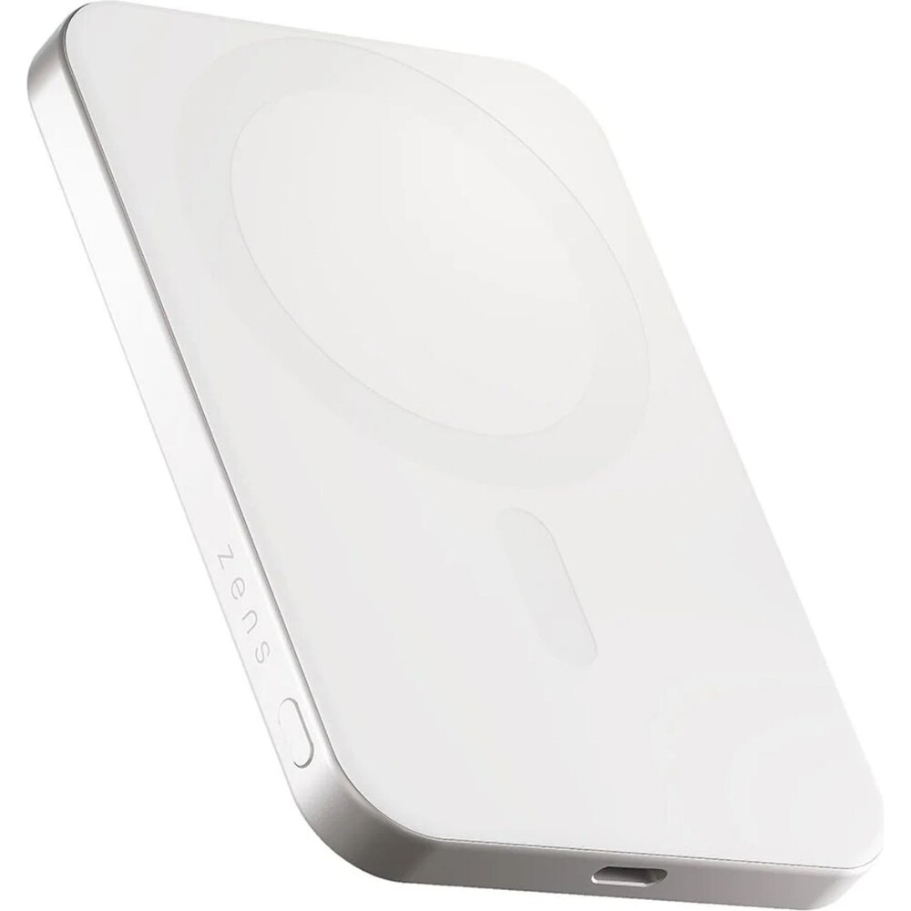 ZENS-Pro-1-MagSafe-Qi2-slim-powerbanka-5000-mAh-15-W-USB-C-bila