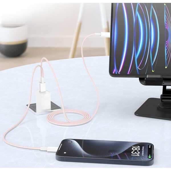 Cubenest-Braided-USB-C-USB-C-napajeci-kabel-60W-1m-barevne-4ks