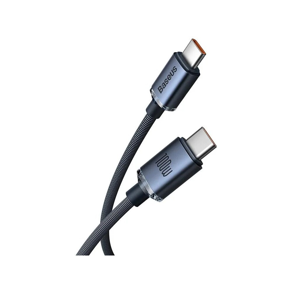 Baseus-Crystal-Shine-USB-C-USB-C-napajeci-kabel-100W-1-2m-cerny