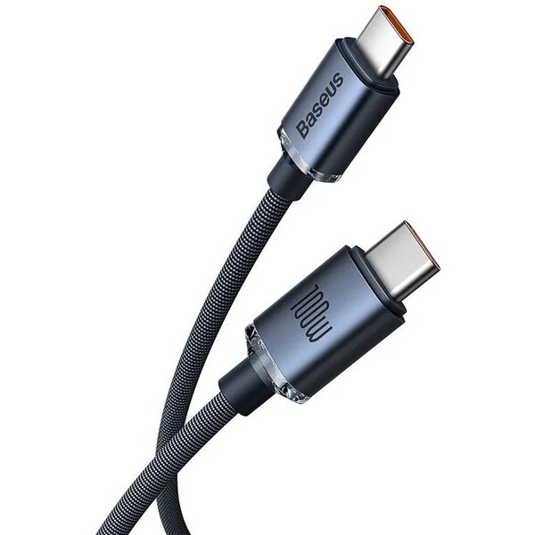 Baseus-Crystal-Shine-USB-C-USB-C-napajeci-kabel-100W-1-2m-cerny