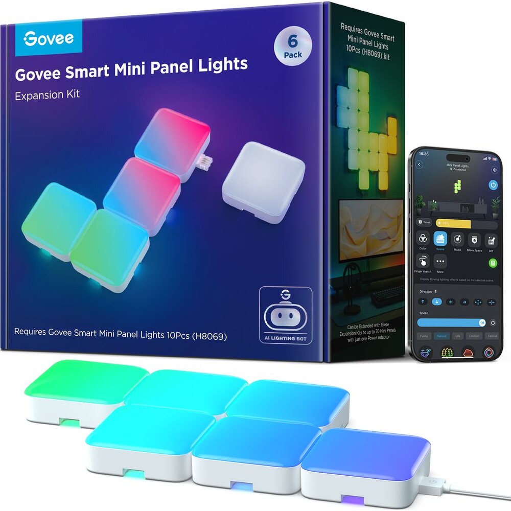 Govee-Smart-mini-RGBIC-panely-rozsireni-6ks