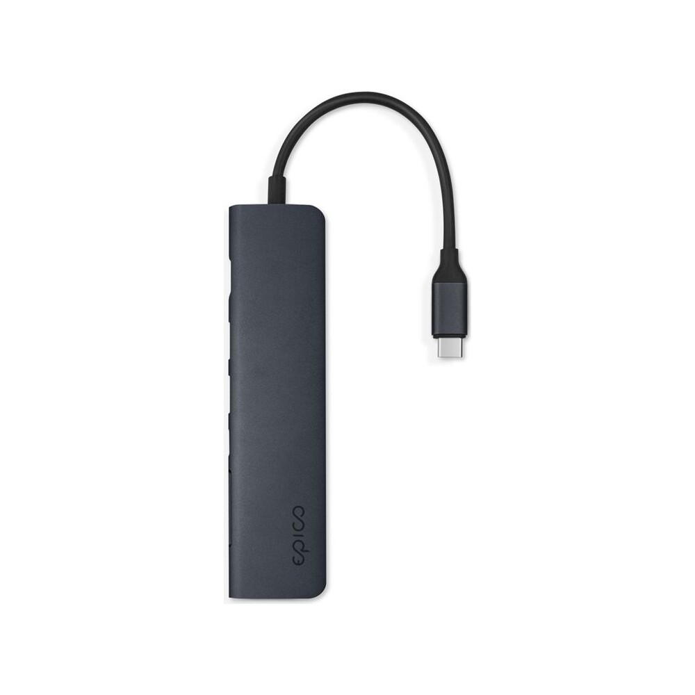 Epico-7v1-hlinikovy-hub-8K-s-USB-C-temne-inkoustovy