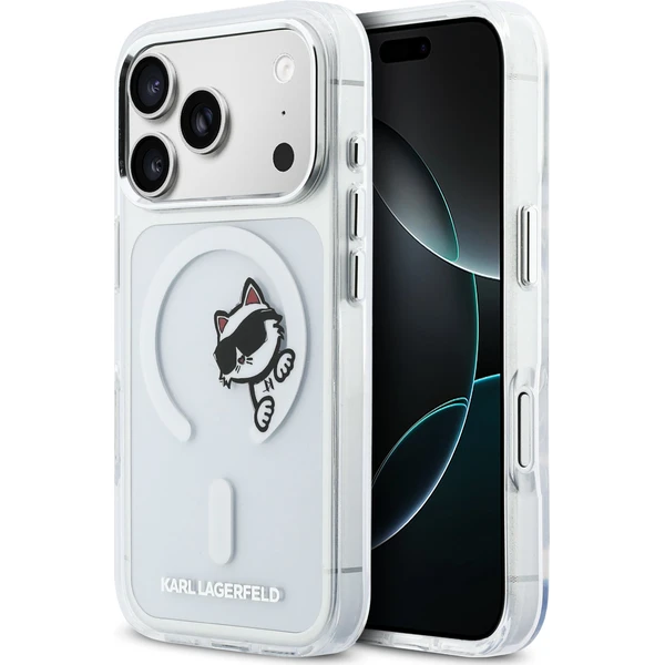Karl-Lagerfeld-IML-Choupette-Peekaboo-MagSafe-kryt-iPhone-17-Pro-ciry