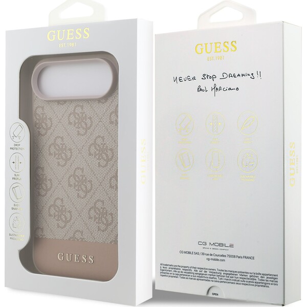 Guess-PU-4G-Stripe-Zadni-Kryt-pro-iPhone-Air-ruzovy