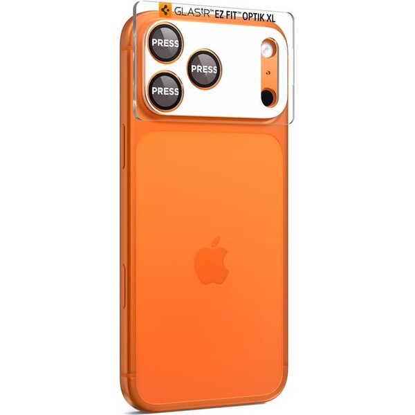 Spigen-Glass-tR-EZ-Fit-Optik-Pro-XL-sklo-na-fotoaparat-iPhone-17-Pro-oranzove