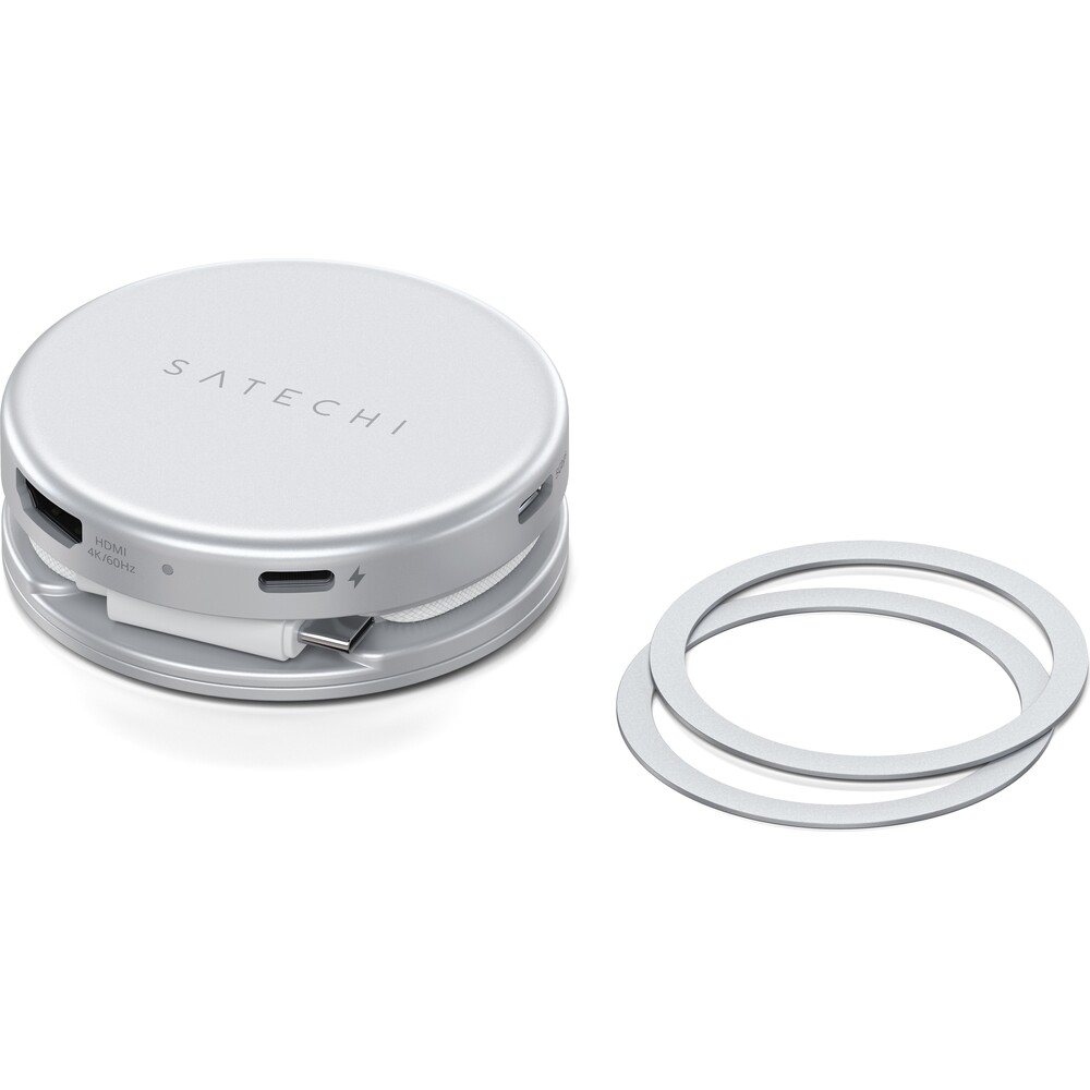 Satechi-OntheGo-5-in-1-Multiport-Adapter-MacBook-Neo-stribrny