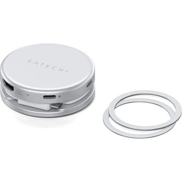 Satechi-OntheGo-5-in-1-Multiport-Adapter-MacBook-Neo-stribrny