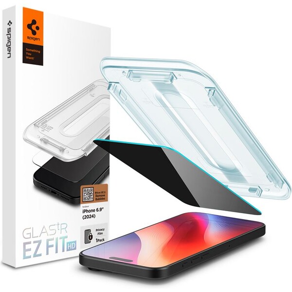 Spigen-Glass-tR-EZ-Fit-HD-Privacy-tvrzene-sklo-iPhone-16-Pro-Max-cire