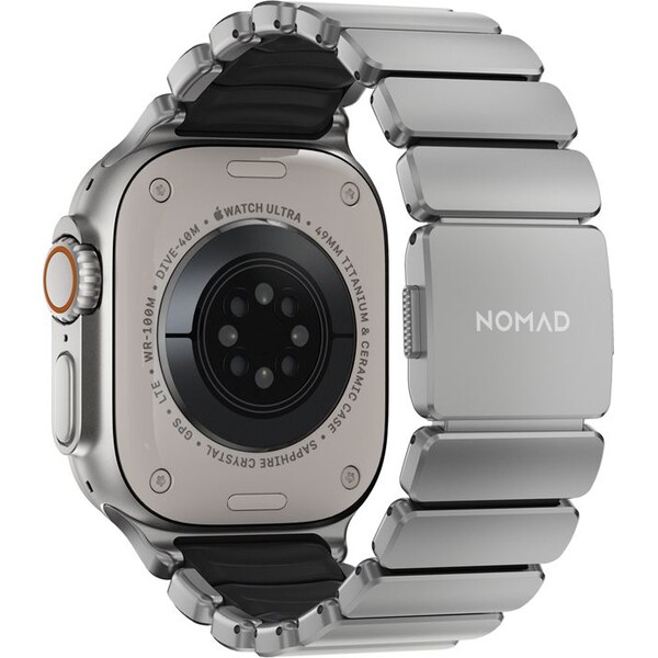 Nomad-Stratos-Band-FKM-reminek-Apple-Watch-45-46-49mm-Natural-Titanium-Black