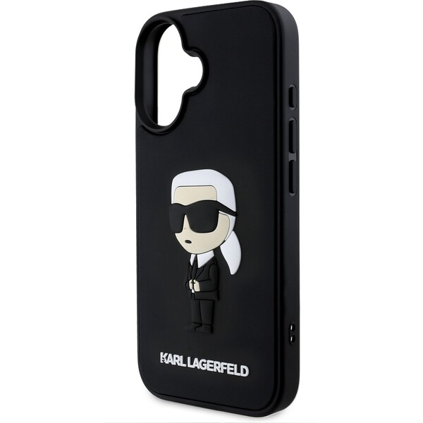 Karl-Lagerfeld-3D-Rubber-Ikonik-kryt-pro-iPhone-16-cerny