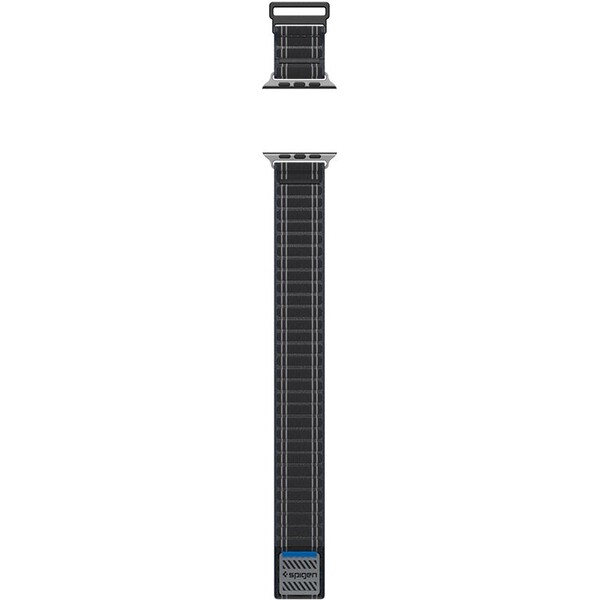 Spigen-Fabric-Band-reminek-hook-and-loop-Apple-Watch-49-46-45-44mm-cerny