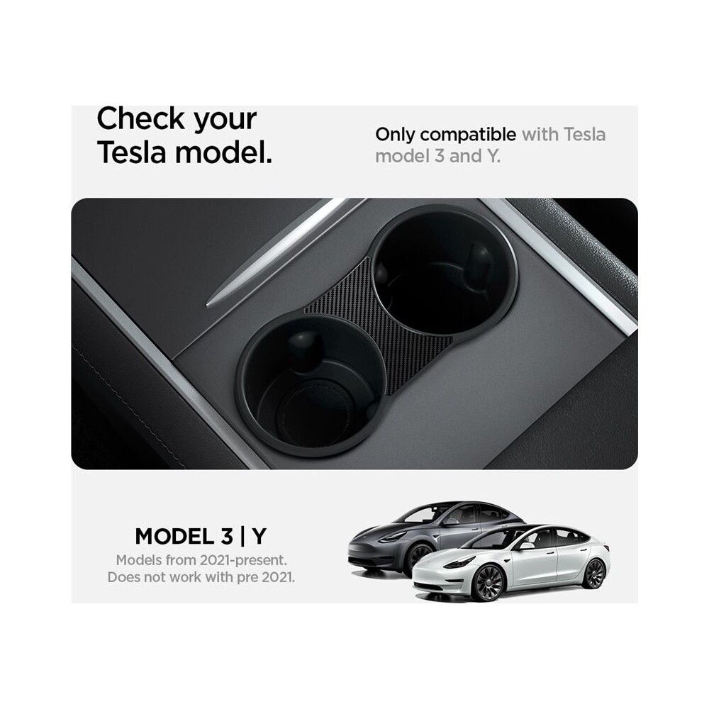 Spigen-Center-Console-Cup-Holder-Insert-vlozka-do-drzaku-napoju-2021-2022-Tesla-Model-Y-3-cerny