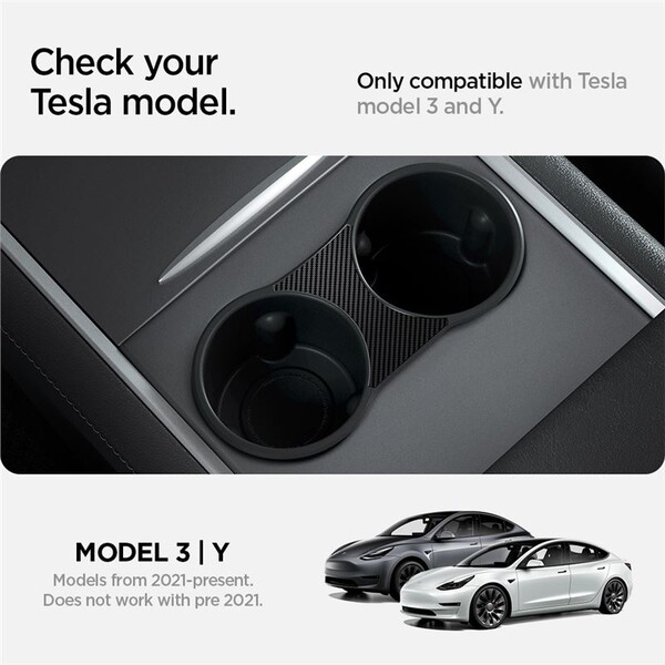 Spigen-Center-Console-Cup-Holder-Insert-vlozka-do-drzaku-napoju-2021-2022-Tesla-Model-Y-3-cerny