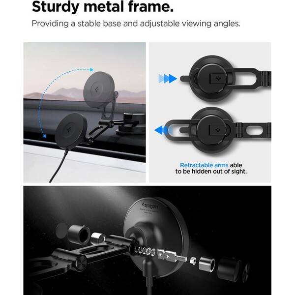 Spigen-OneTap-Pro-4-Dashboard-Windshield-Qi2-MagSafe-drzak-na-sklo-palubovku-s-nabijenim-cerny