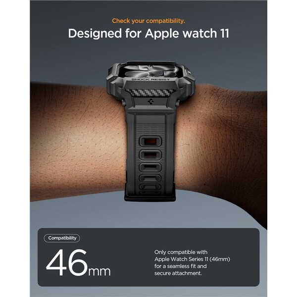 Spigen-Rugged-Armor-Pro-2-pouzdro-Apple-Watch-11-46mm-matte-black