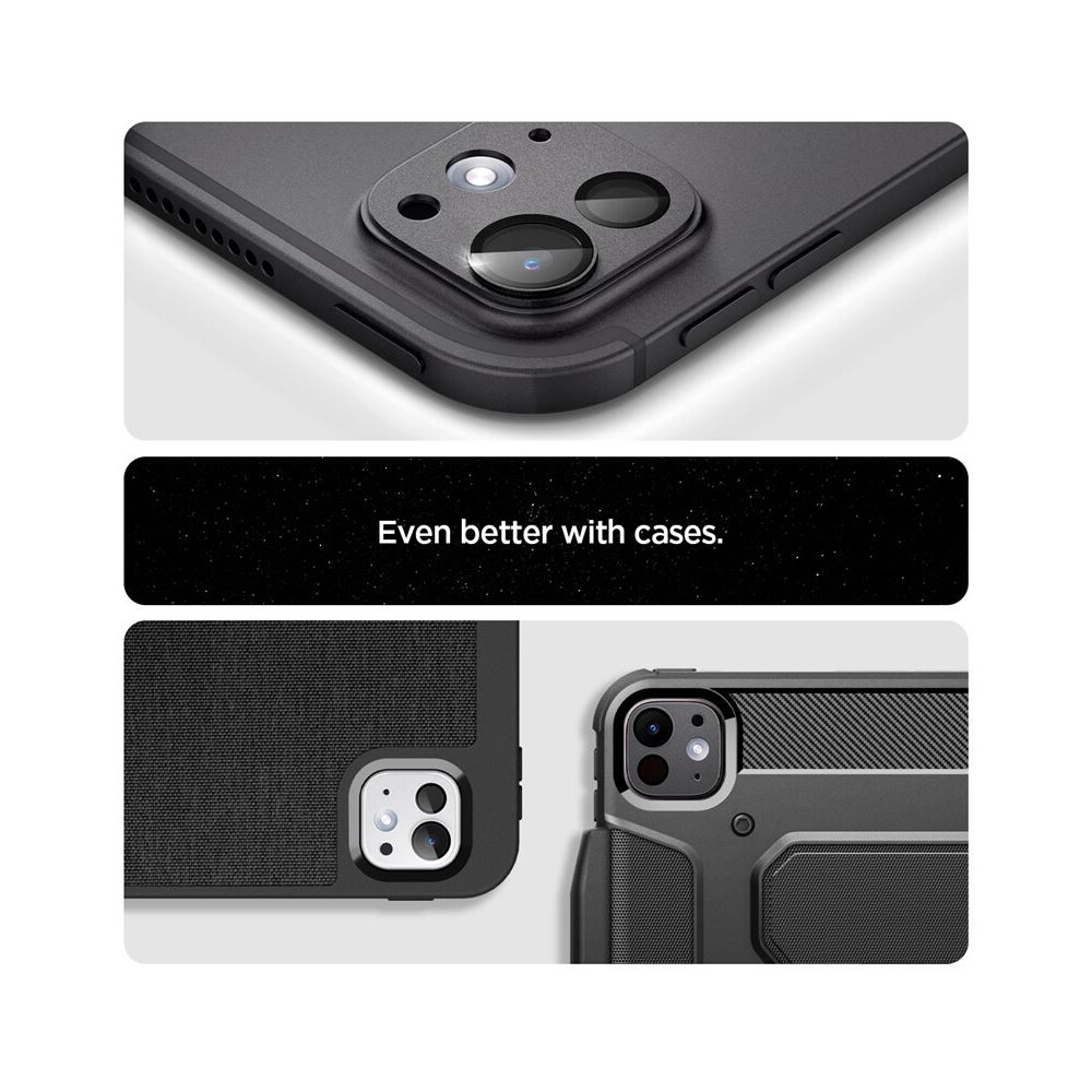 Spigen-Glass-tR-EZ-Fit-Optik-Metal-sklo-na-fotoaparat-iPad-Pro-13-2025-iPad-Pro-11-2025-cerne