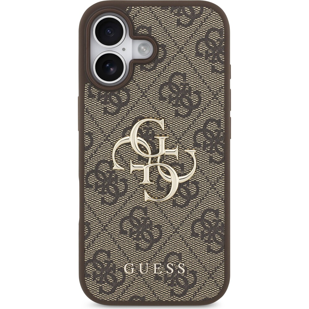 Guess-PU-4G-Metal-Logo-kryt-iPhone-17-hnedy