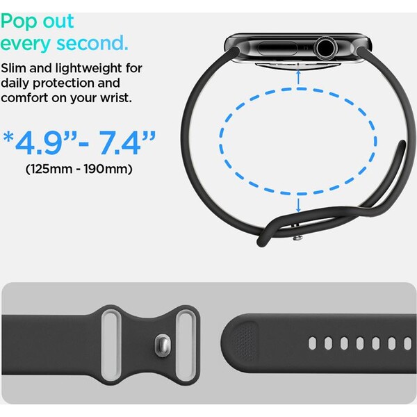 Spigen-Nano-Pop-Band-reminek-Apple-Watch-42-41-40mm-cerny-sedy