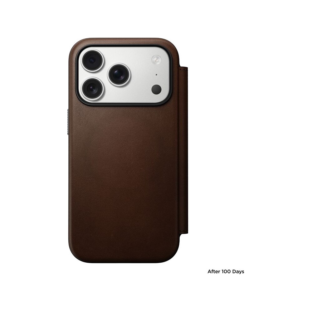 Nomad-Modern-Leather-Folio-MagSafe-kozene-pouzdro-iPhone-17-Pro-Brown