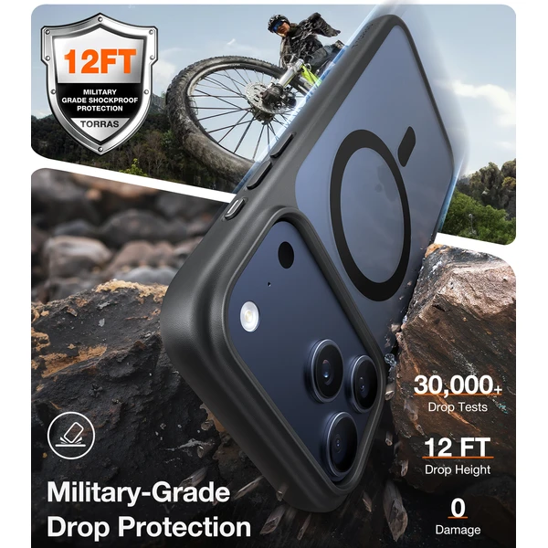 Torras Guardian MagSafe kryt iPhone 17 Pro Max black - Pouzdra - Obrázek 7d4cd4c605c24c8e9a390376c7a7cd06