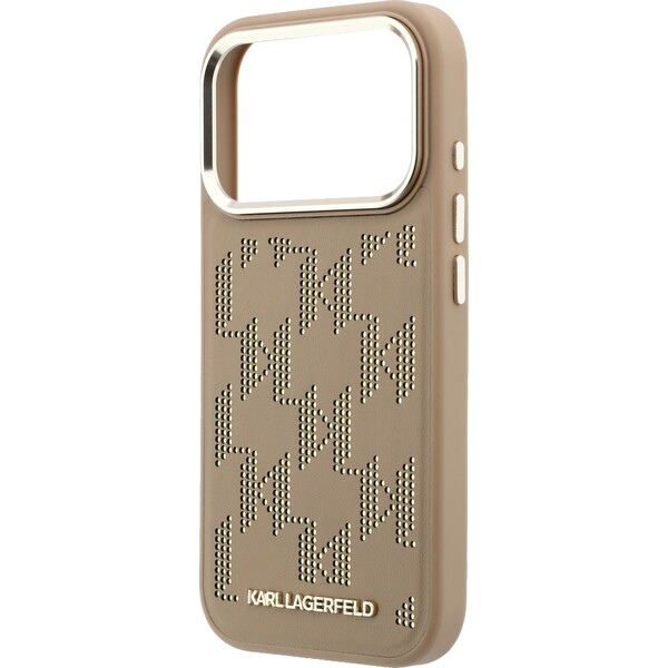 Karl-Lagerfeld-PU-Perforated-Monogram-MagSafe-kryt-iPhone-17-Pro-Max-bezovy