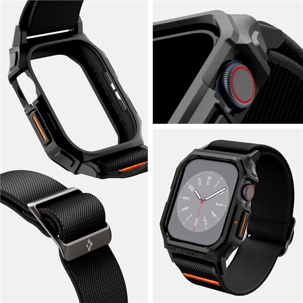 Spigen-Lite-Fit-Pro-reminek-s-krytem-Apple-Watch-10-11-46mm-matne-cerny