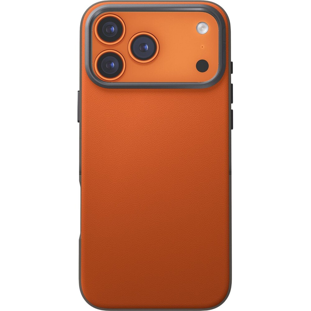 UNIQ-Lyden-DS-Premium-Leatherette-MagClick-MagSafe-kryt-iPhone-17-Pro-Max-Flame-Orange