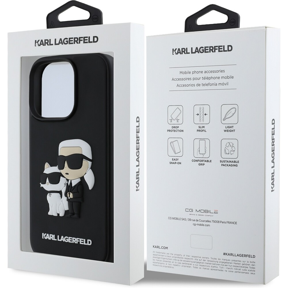 Karl-Lagerfeld-PU-Saffiano-Karl-and-Choupette-kryt-pro-iPhone-16-Pro-cerny