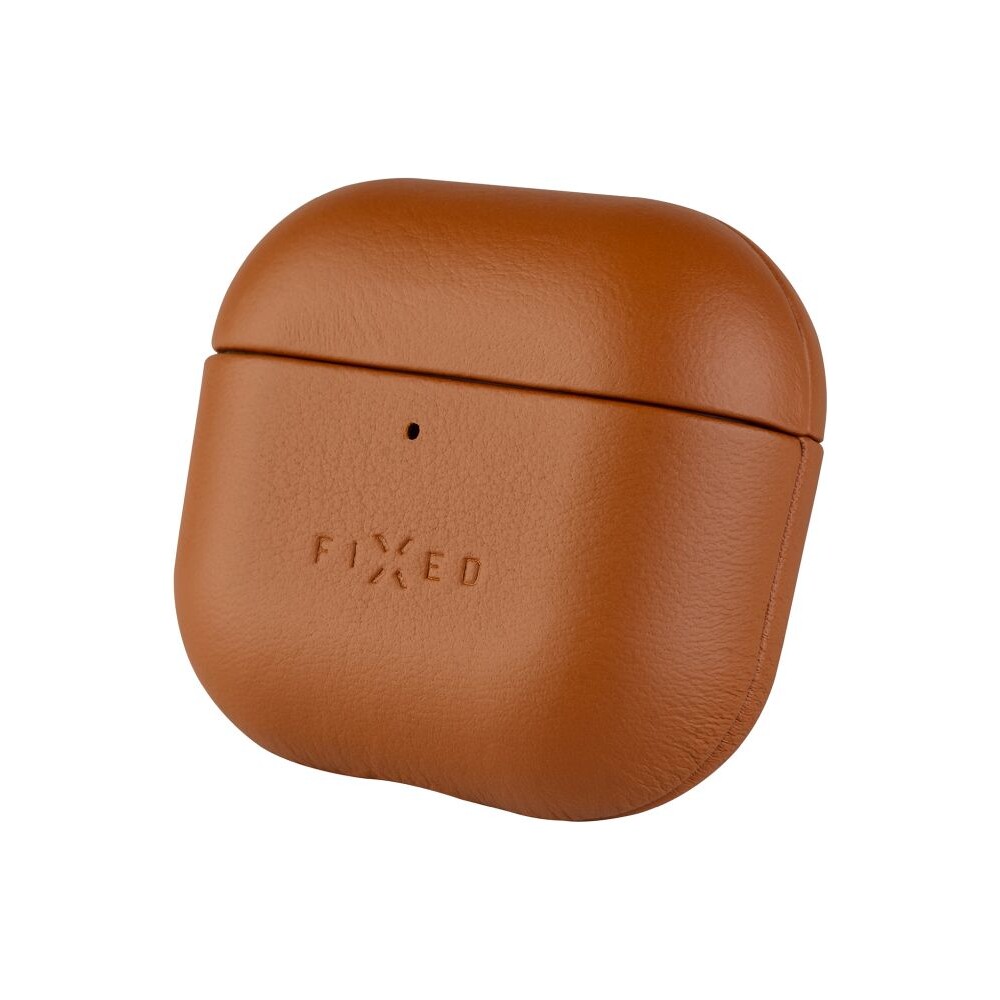 FIXED-PodsLeather-kozene-pouzdro-pro-Apple-AirPods-4-hnede