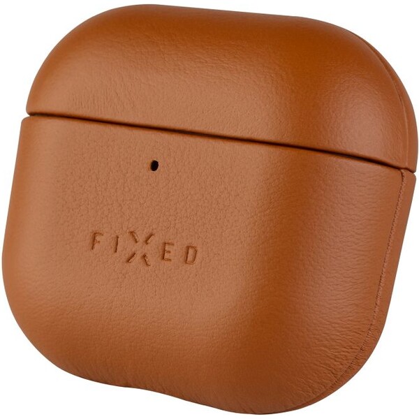 FIXED-PodsLeather-kozene-pouzdro-pro-Apple-AirPods-4-hnede