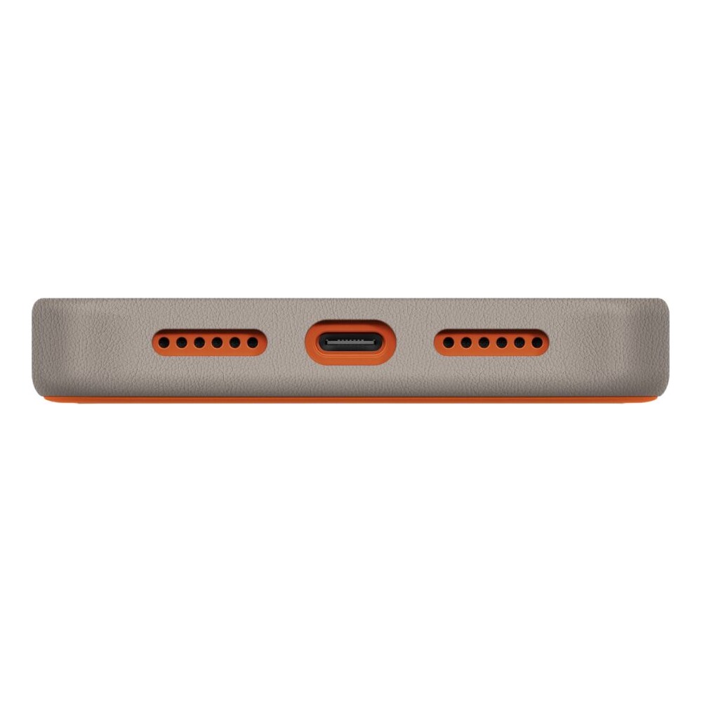 UNIQ-Lyden-DS-Premium-Leatherette-MagClick-MagSafe-kryt-iPhone-17-Pro-Max-Flame-Orange